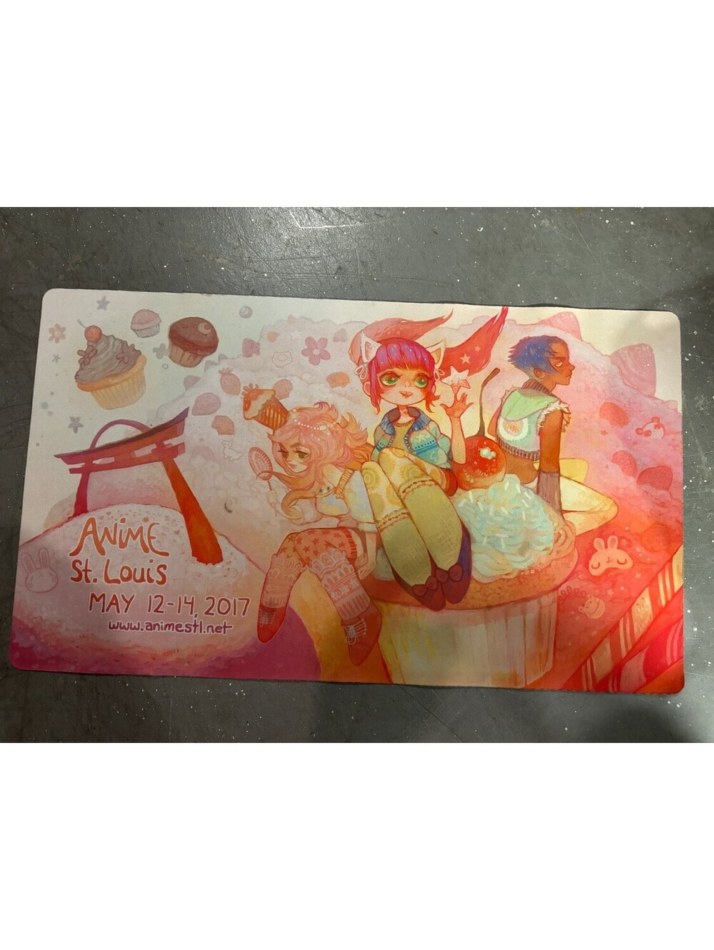 Anime St. Louis May 12-14 2017 Convention Exclusive playmat Yugioh Pokemon